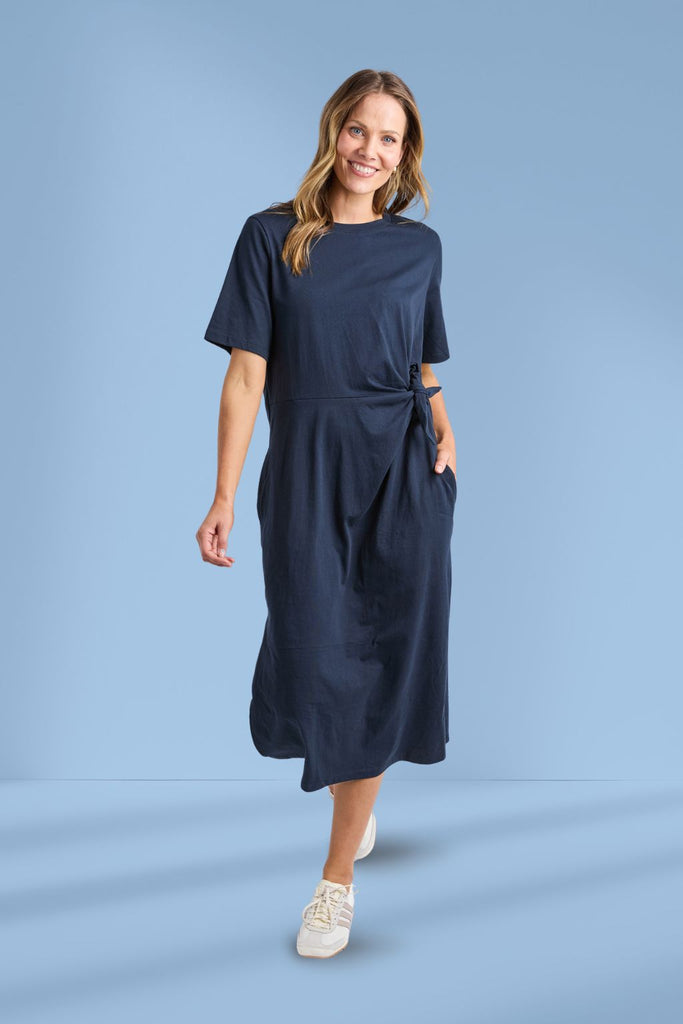 Elm Picnic Dress Navy From BoxHill