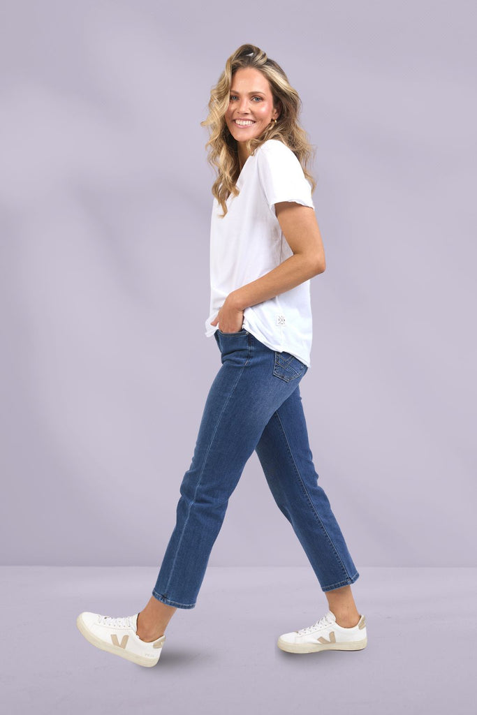 Elm Pima Vee Tee White From BoxHill