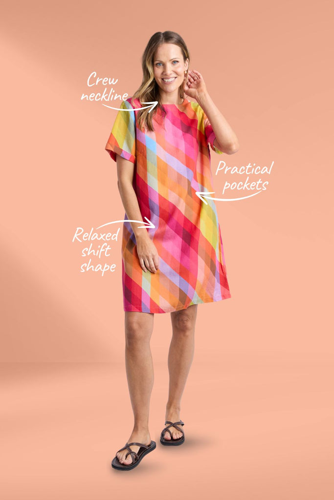 Elm Rena Dress Striped Print From BoxHill