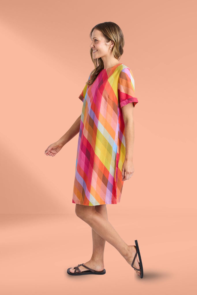 Elm Rena Dress Striped Print From BoxHill