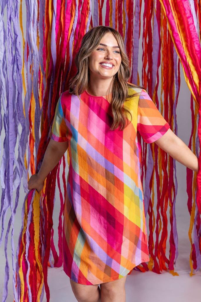 Elm Rena Dress Striped Print From BoxHill