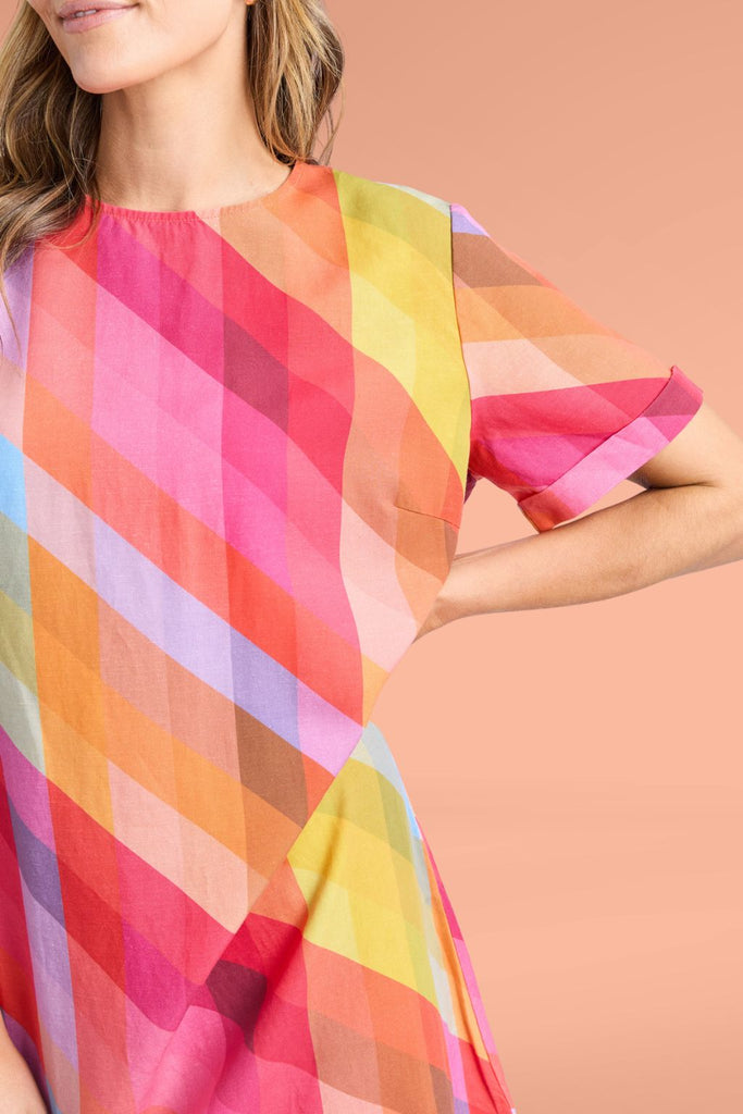 Elm Rena Dress Striped Print From BoxHill