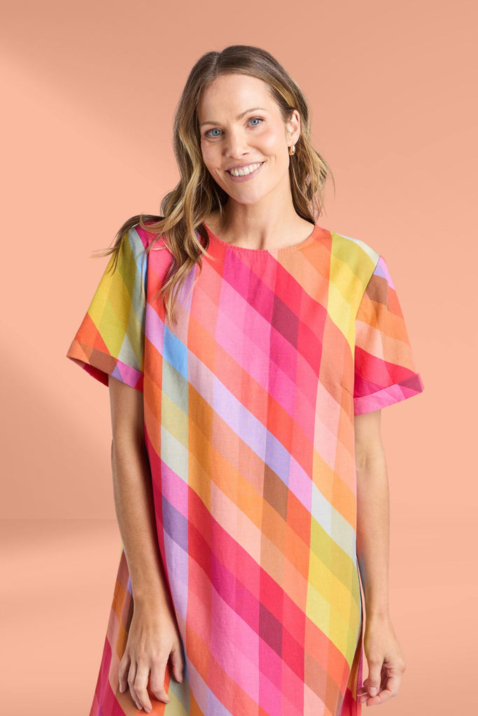 Elm Rena Dress Striped Print From BoxHill