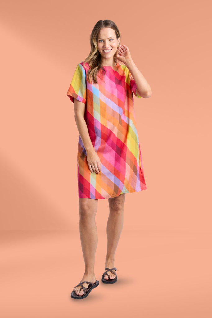 Elm Rena Dress Striped Print From BoxHill