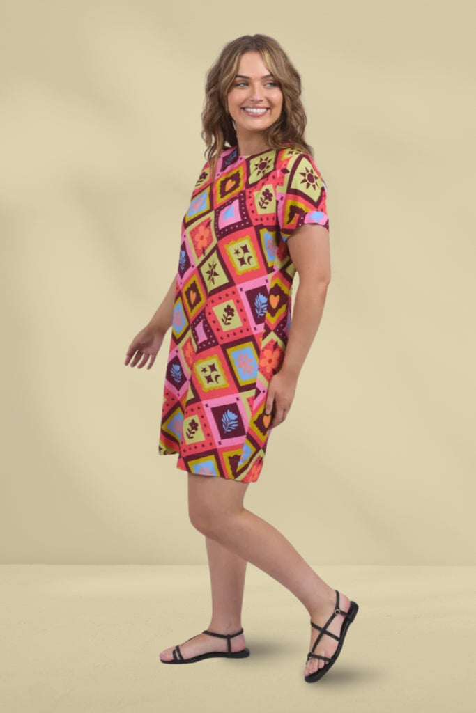 Elm Rhode Dress Geo Print From BoxHill