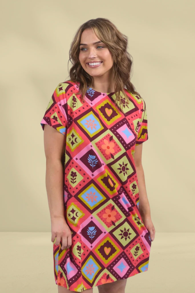 Elm Rhode Dress Geo Print From BoxHill