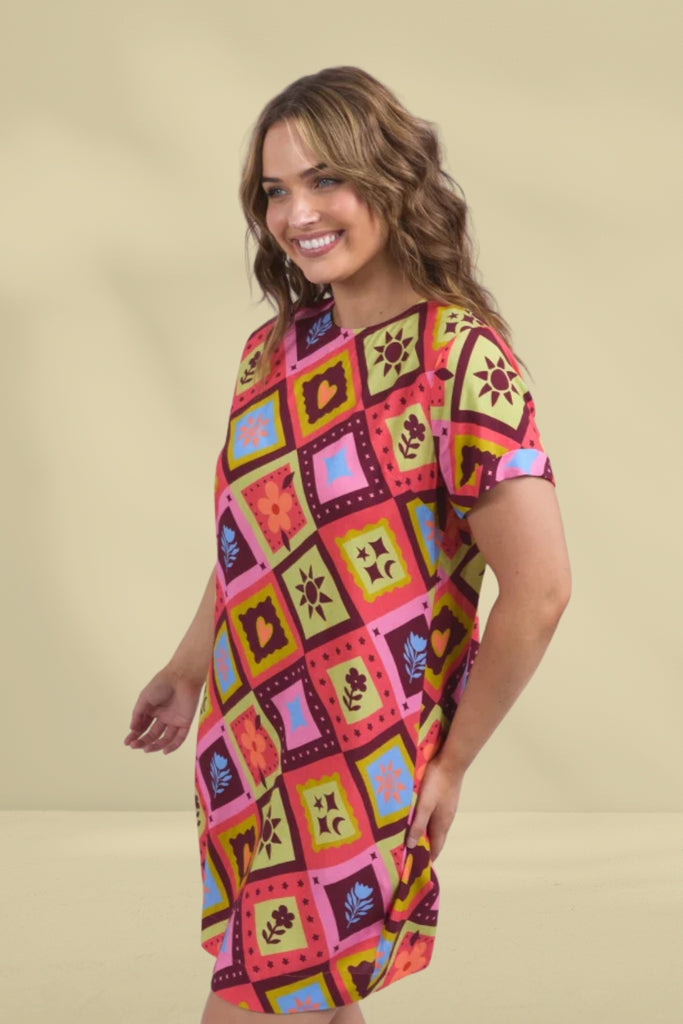 Elm Rhode Dress Geo Print From BoxHill