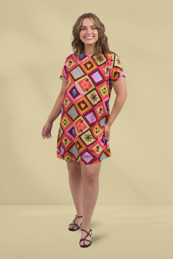 Elm Rhode Dress Geo Print From BoxHill
