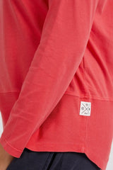 Elm Rib Long Sleeve Tee Coral Spritz From BoxHill