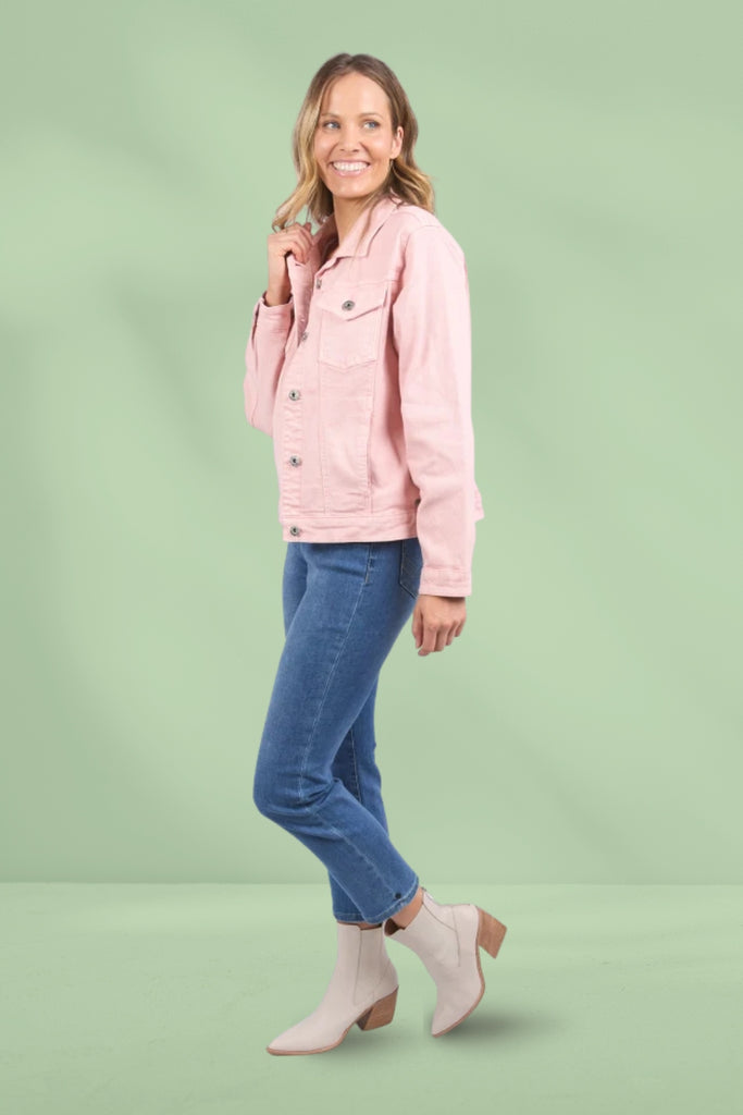 Elm Tilly Denim Jacket Blush From BoxHill