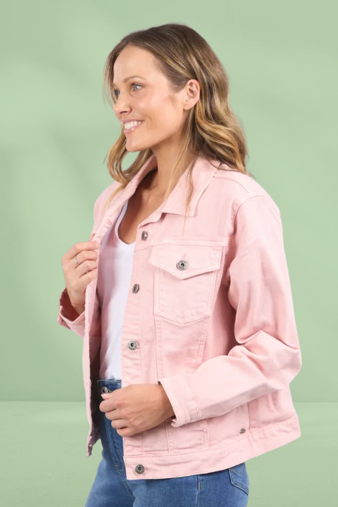 Elm Tilly Denim Jacket Blush From BoxHill