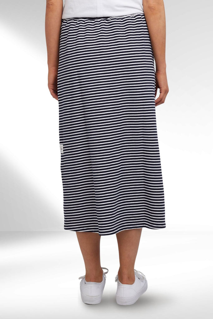 Elm Travel Skirt Navy White Stripe From BoxHill