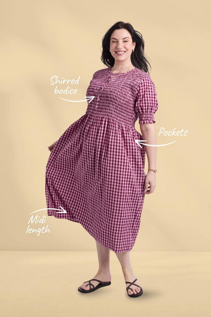 Foxwood Willa Dress Merlot From BoxHill