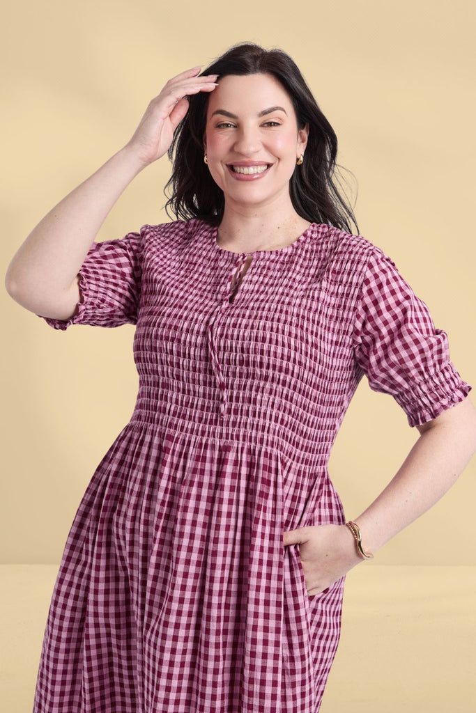 Foxwood Willa Dress Merlot From BoxHill