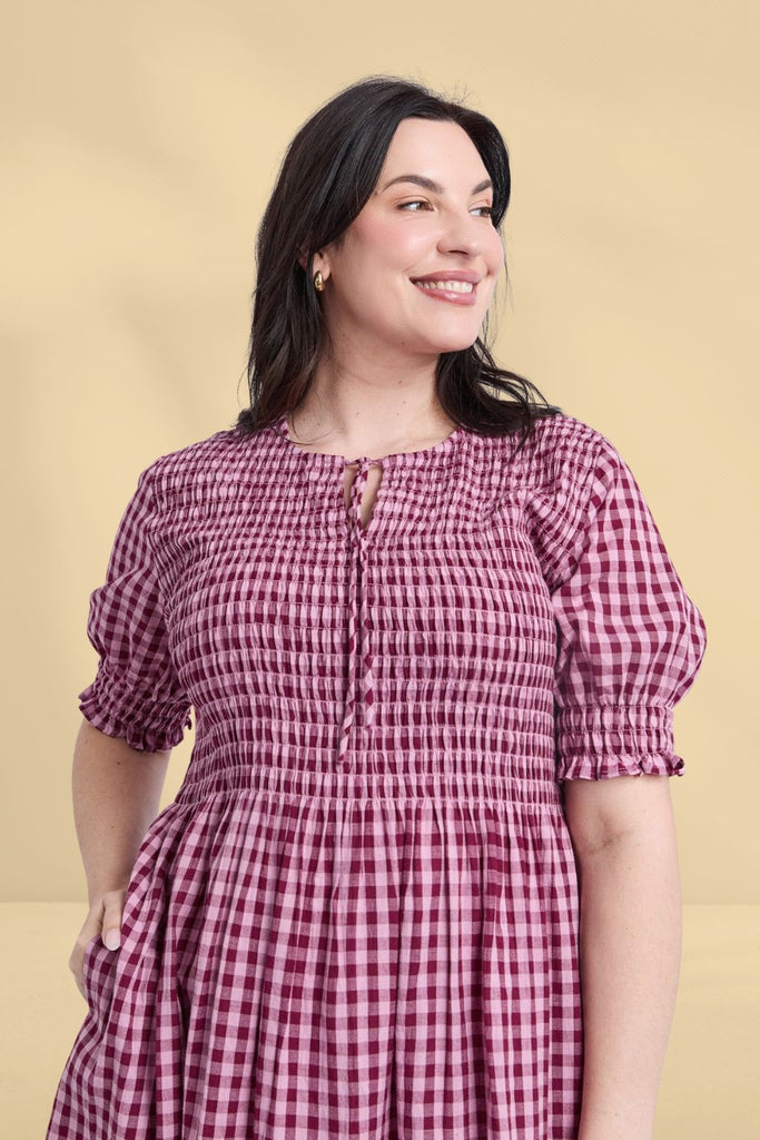 Foxwood Willa Dress Merlot From BoxHill