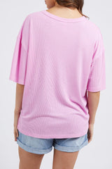 Elm Xanthe Rib Tee Lilac From BoxHill