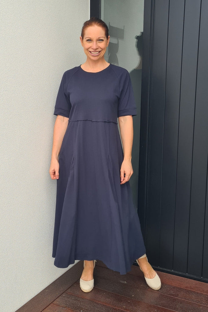 Elm York Midi Dress Navy From BoxHill