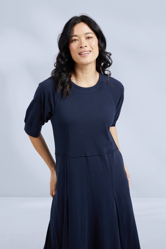 Elm York Midi Dress Navy From BoxHill