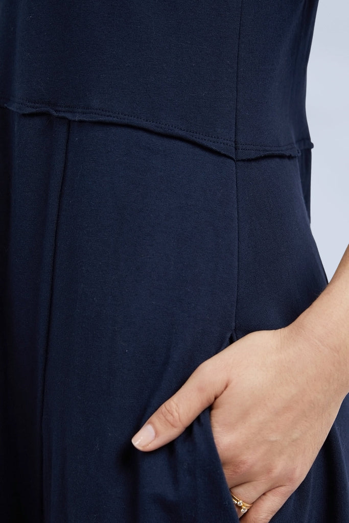 Elm York Midi Dress Navy From BoxHill