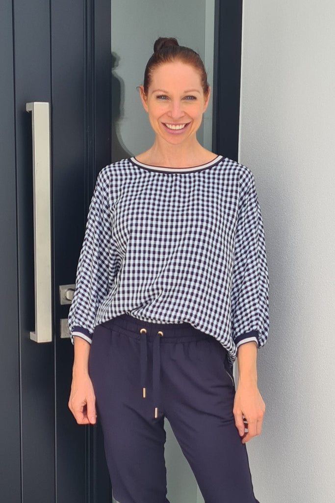 PRE-ORDER Et Alia Aroha Top Ink White Check From BoxHill