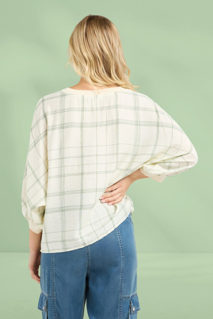 Et Alia Aroha Top Meadow Plaid From BoxHill