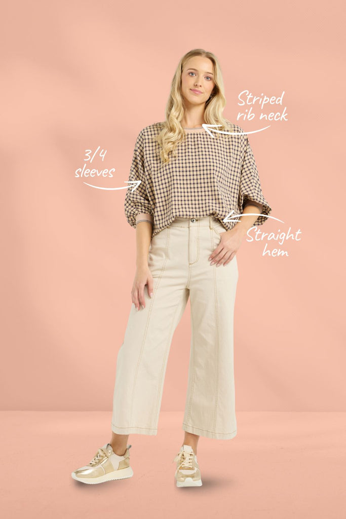 Et Alia Aroha Top Sunset Check From BoxHill