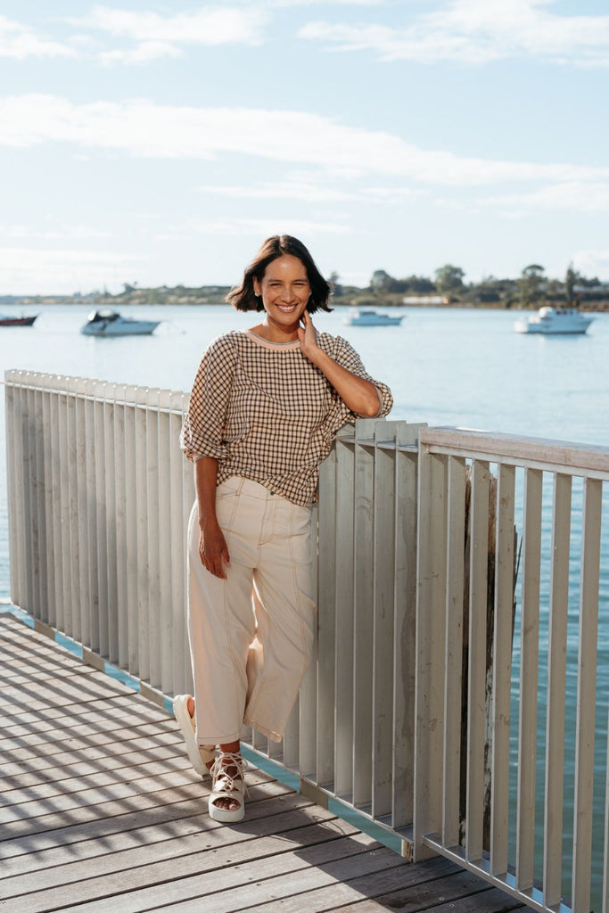 Et Alia Aroha Top Sunset Check From BoxHill