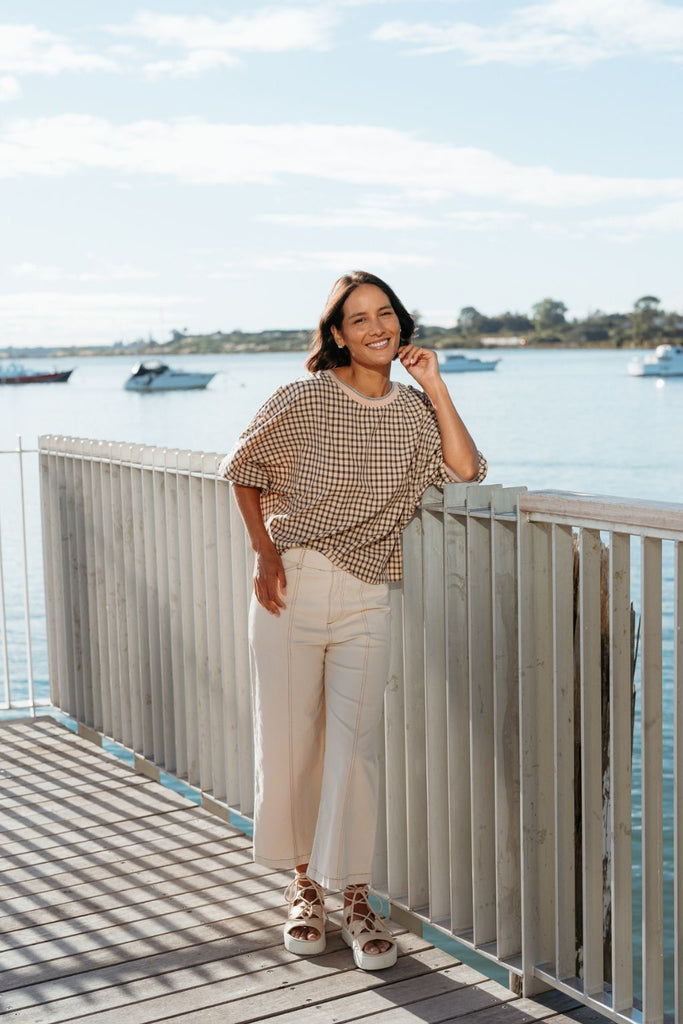 Et Alia Aroha Top Sunset Check From BoxHill