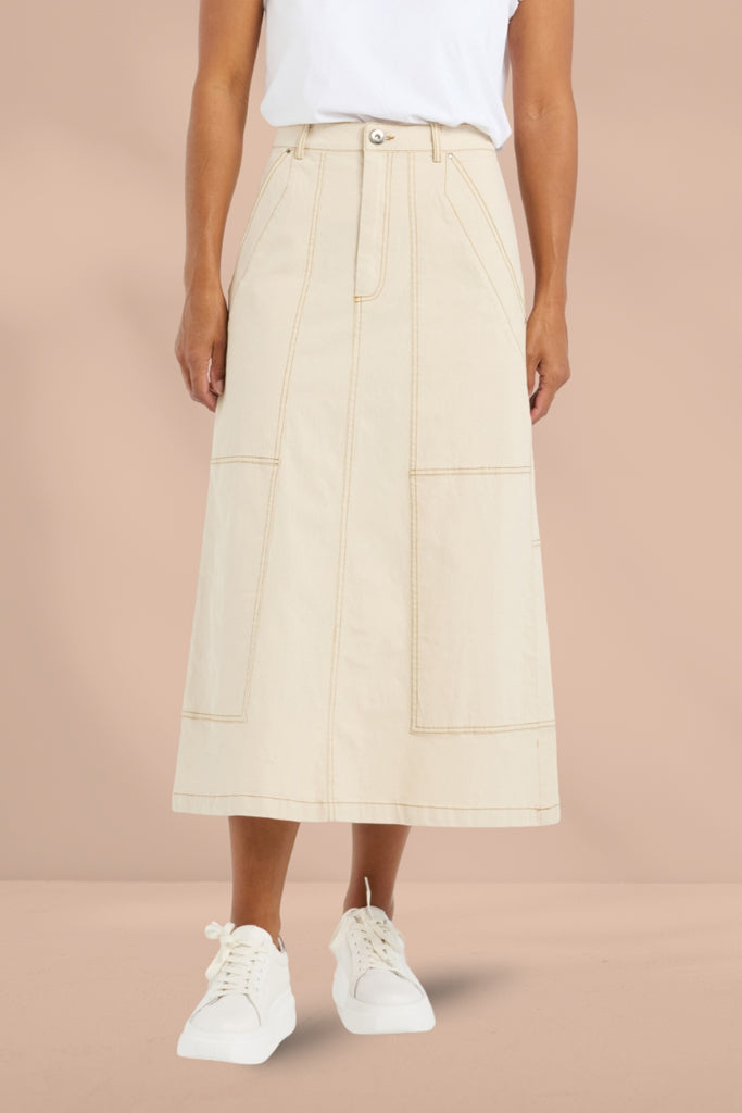 Et Alia Avril Skirt Buttercream From BoxHill