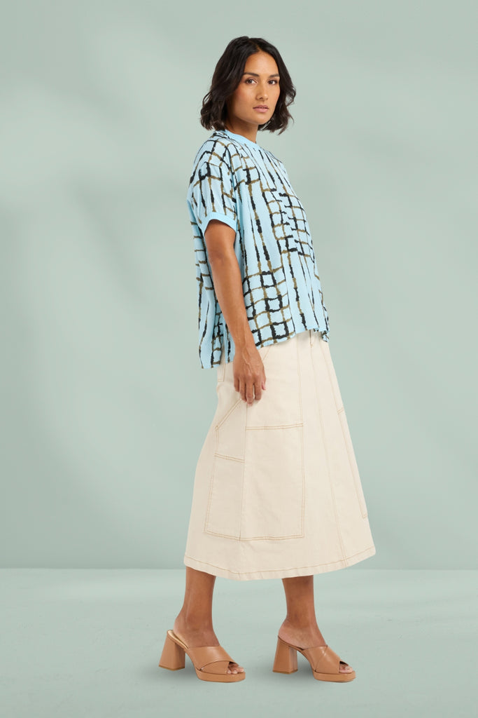Et Alia Brea Top Skyline Plaid From BoxHill
