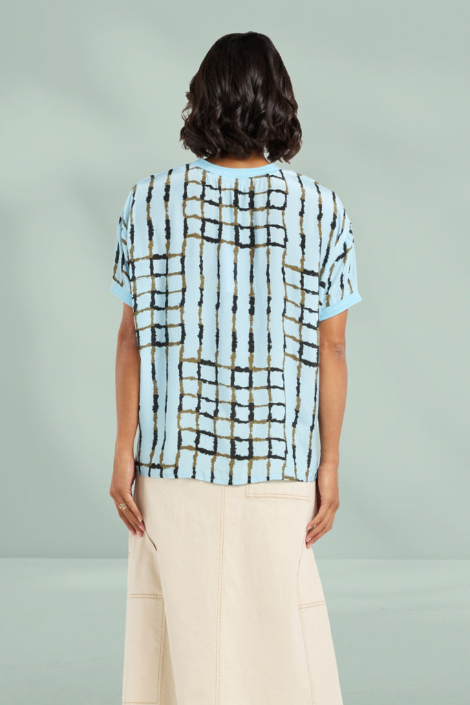Et Alia Brea Top Skyline Plaid From BoxHill
