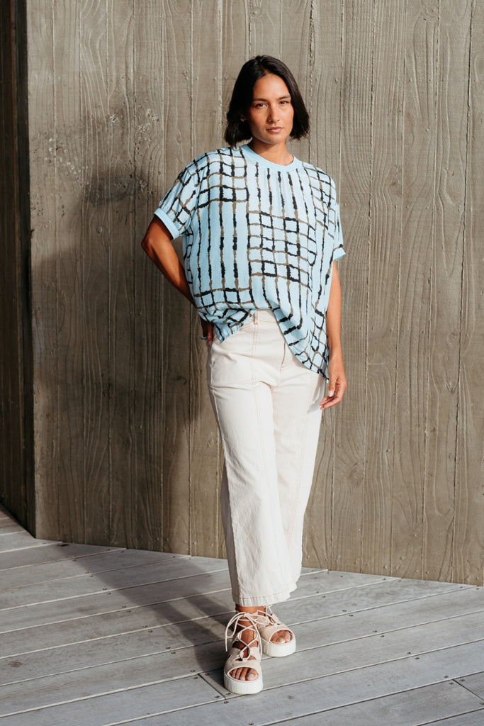 Et Alia Brea Top Skyline Plaid From BoxHill