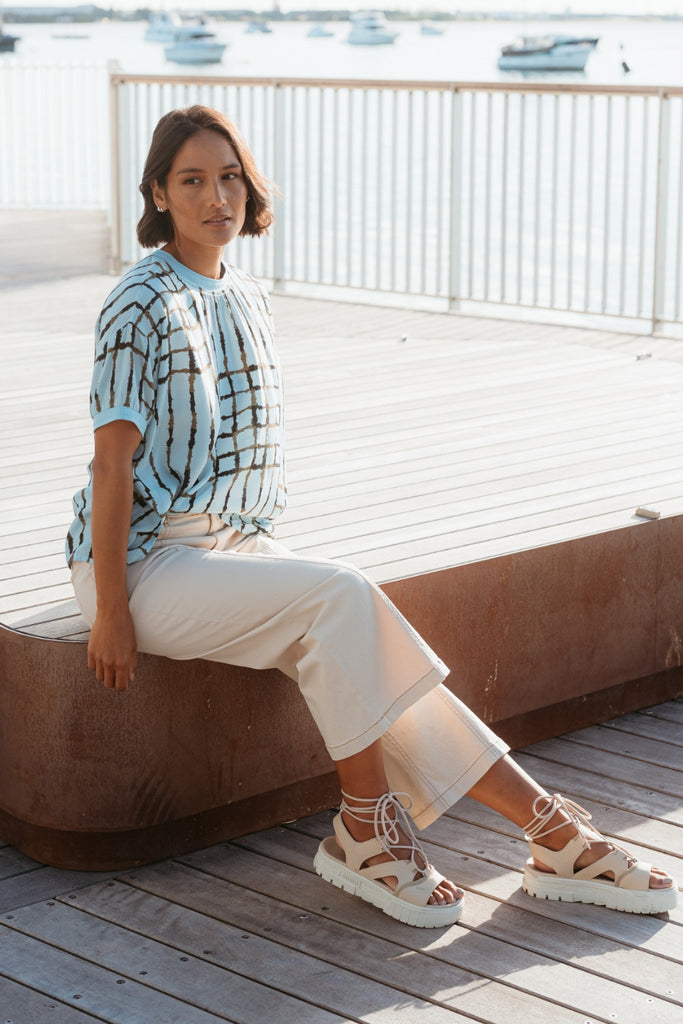 Et Alia Brea Top Skyline Plaid From BoxHill