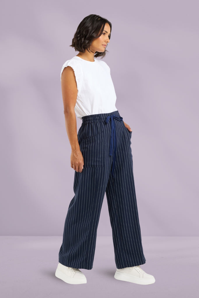 Et Alia Chloe Pants Midnight Stripes From BoxHill