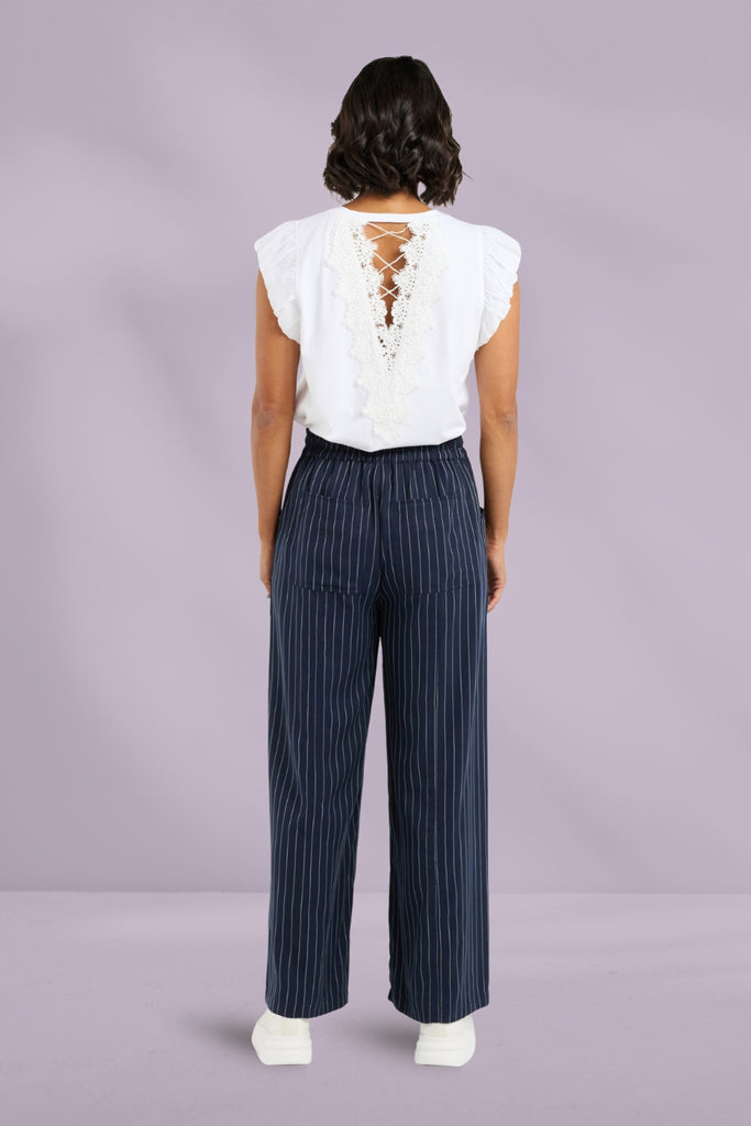 Et Alia Chloe Pants Midnight Stripes From BoxHill