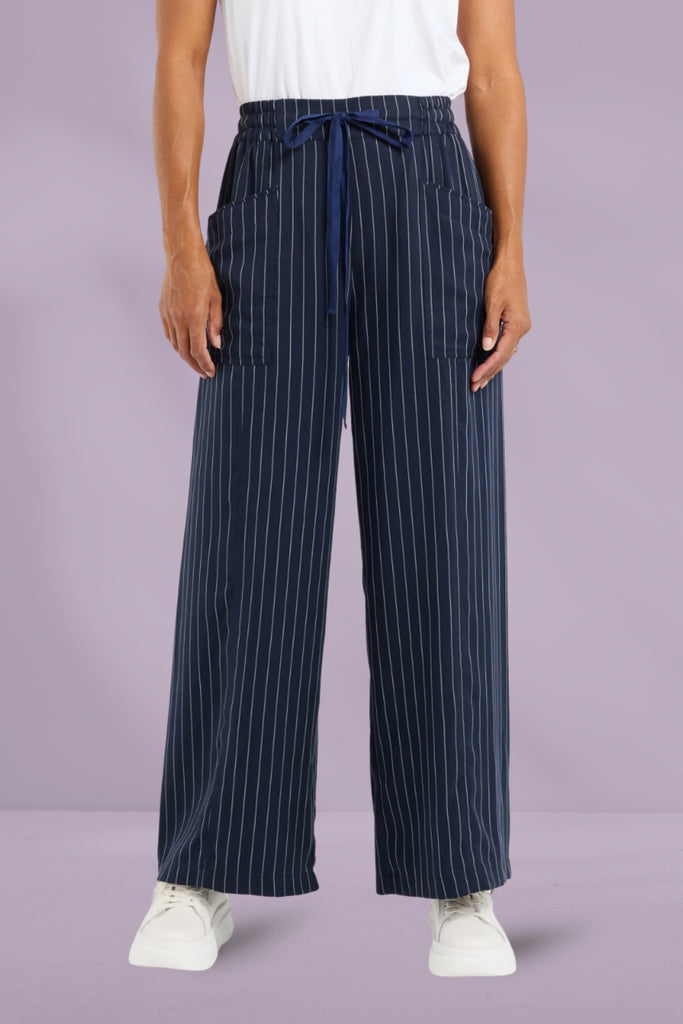 Et Alia Chloe Pants Midnight Stripes From BoxHill