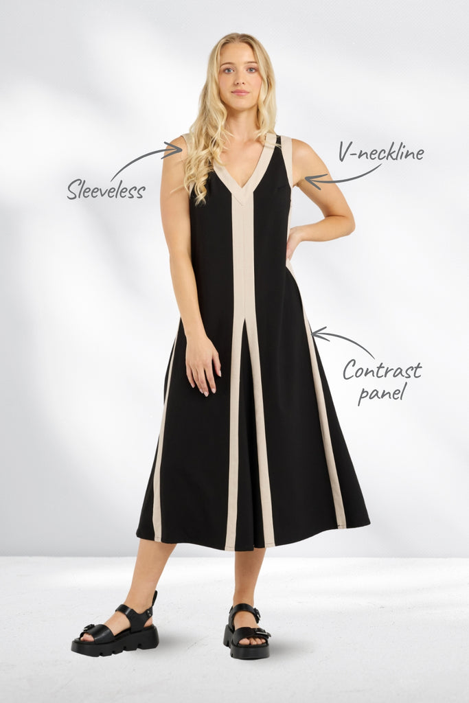 Et Alia Edie Dress Noir Lines From BoxHill