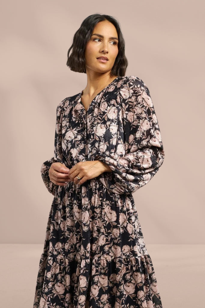 Et Alia Heidi Dress Velvet Garden Print From BoxHill