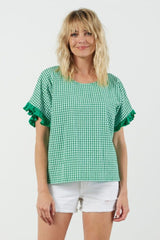 Et Alia Lola Top Green Mix From BoxHill
