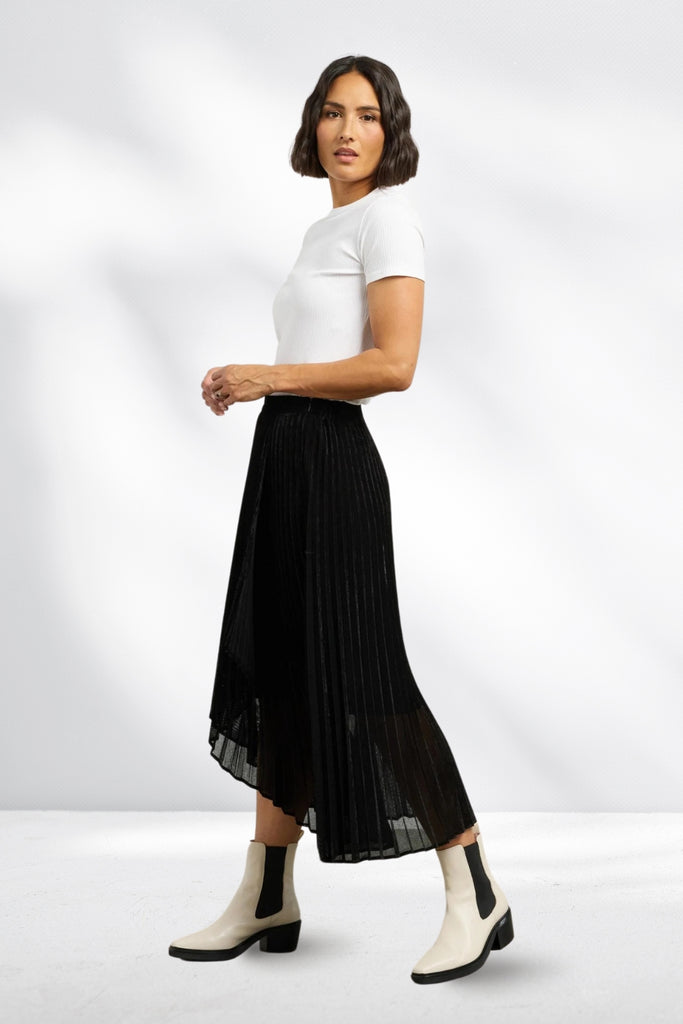 Et Alia Sawyer Skirt Velvet Mesh Black From BoxHill