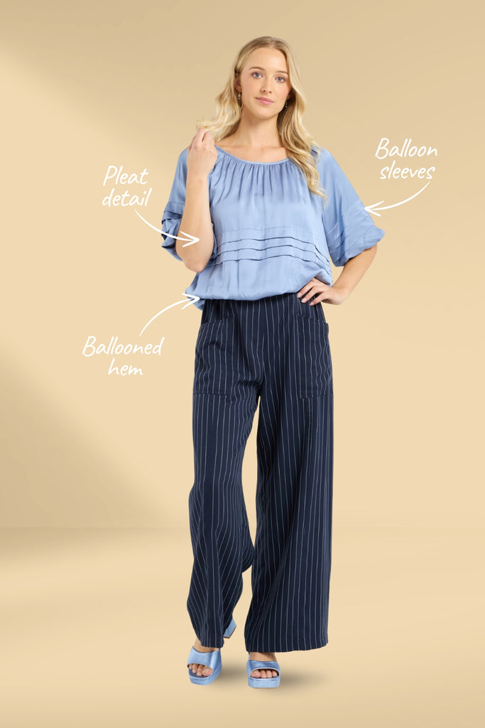 Et Alia Sophie Top Cornflower From BoxHill