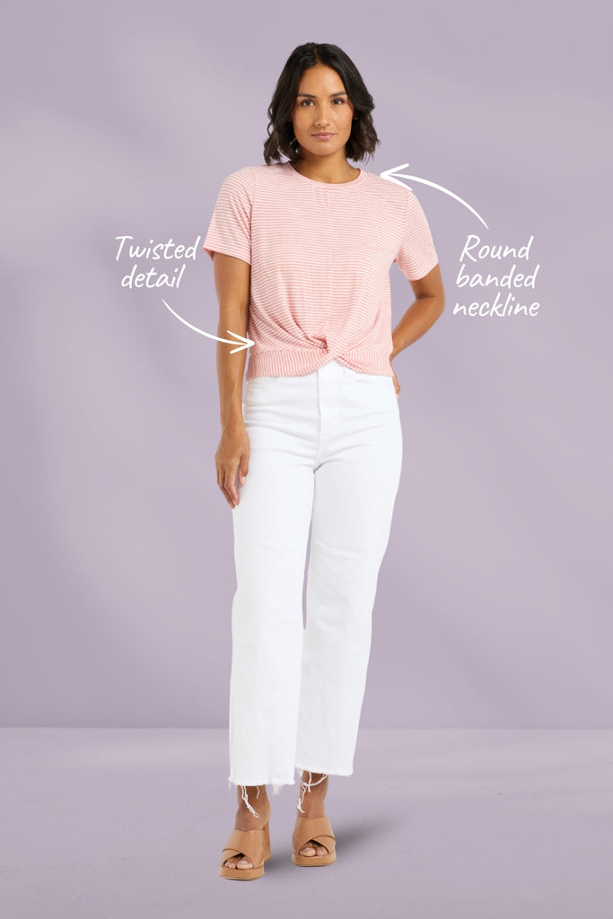 Et Alia Twist Tee Candy Stripe From BoxHill