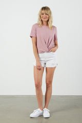 Et Alia Twist Tee Dusty Pink From BoxHill