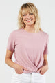Et Alia Twist Tee Dusty Pink From BoxHill