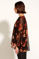 Fate and Becker Bloom Batwing Sleeve Shirt Rose Dust Floral From BoxHill