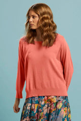 Fate and Becker Celestial Knit Top Coral From BoxHill