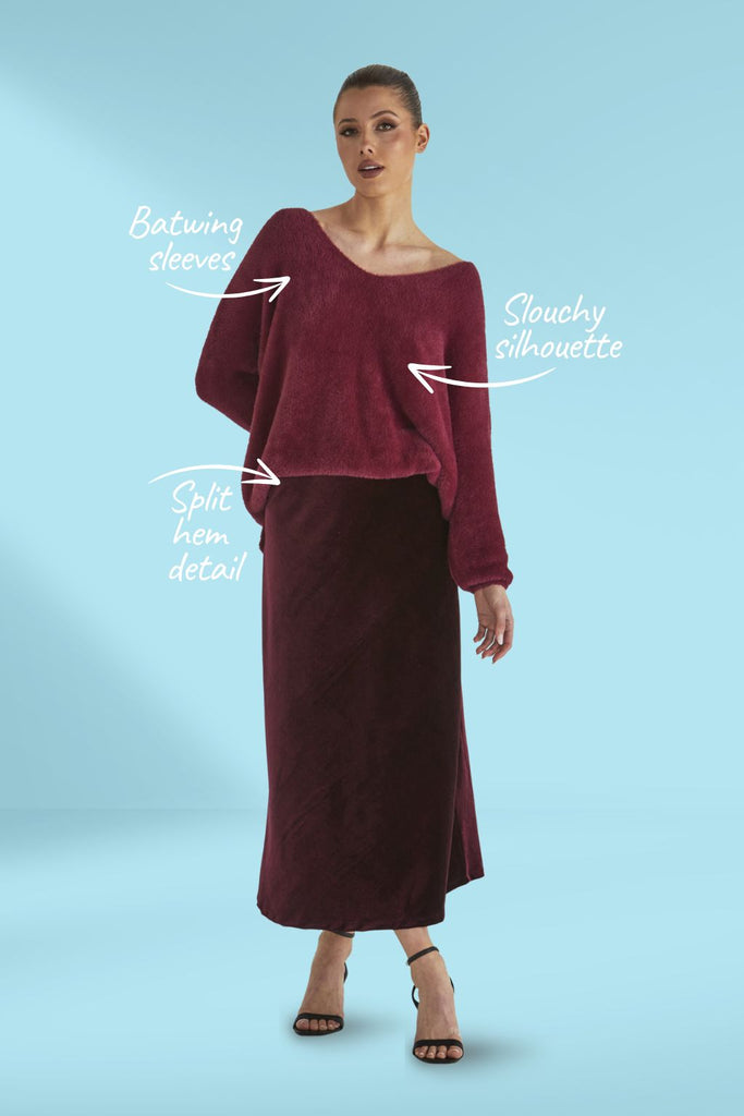 Fate and Becker Electra Knit Wine Red From BoxHill