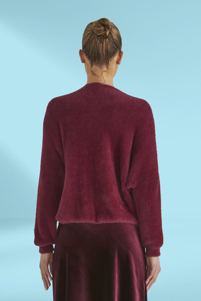 Fate and Becker Electra Knit Wine Red From BoxHill