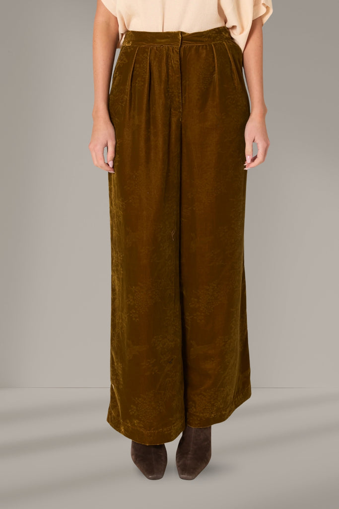 Fate and Becker Intricate Pants Gold From BoxHill