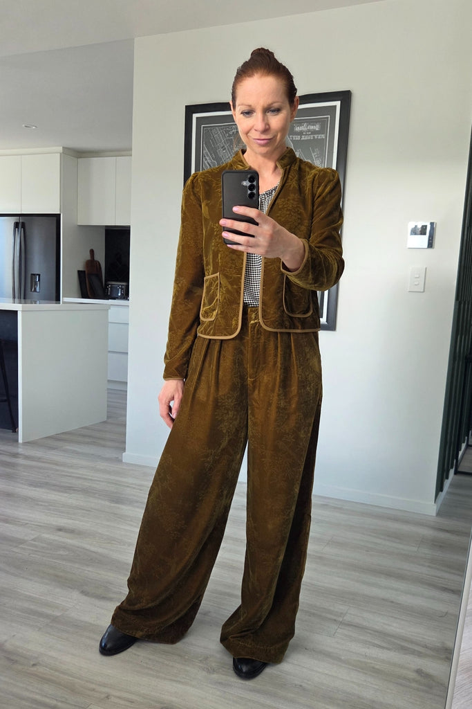 Fate and Becker Intricate Pants Gold From BoxHill